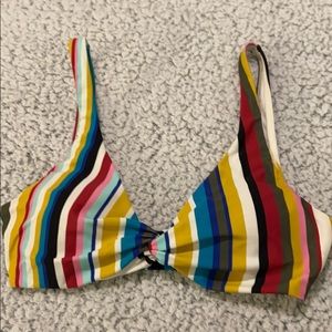 Striped Express Bikini Top |Small
